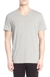 Vince Short-sleeve V-neck Jersey T-shirt, Gray In Steel
