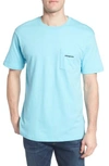 Patagonia P-6 Printed Organic Cotton-jersey T-shirt In Turquoise