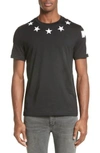 Givenchy Star 74 T-shirt In Black