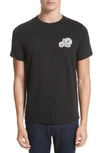 Moncler Cotton Jersey T-shirt W/ Logo Patch In Black