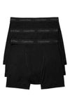 Calvin Klein 3 Pack Cotton Classic Boxer Briefs In Black