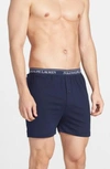 Polo Ralph Lauren Men's Underwear, Classic Knit Boxer 3 Pack In Blue Assorted