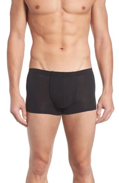 Hanro Cotton Sensation Boxer Briefs In Black