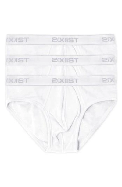 2(x)ist Cotton Briefs- Set Of 3 In New White