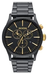 NIXON 'THE SENTRY' CHRONOGRAPH BRACELET WATCH, 42MM,A386-1041-00