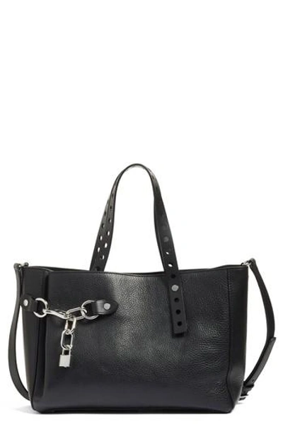 Alexander Wang Lookbook Grained Leather Satchel Bag, Black
