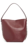 GIVENCHY INFINITY CALFSKIN LEATHER BUCKET BAG - RED,BB05463781