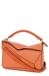 Loewe Puzzle Calfskin Leather Bag - Orange In Apricot/ Orange