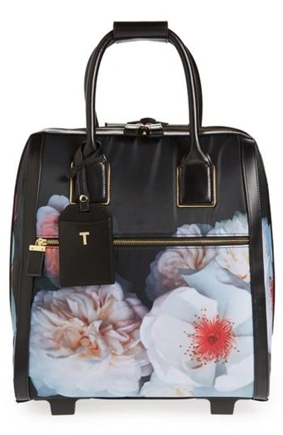 Ted Baker Evi Chelsea Wheeled Travel Bag - Black In Black Multi/gold |  ModeSens