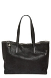 STELLA MCCARTNEY 'FALABELLA - SHAGGY DEER' FAUX LEATHER TOTE - BLACK,422362W9132