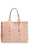 JIMMY CHOO LOCKETT LEATHER SHOPPER - PINK,J000100188