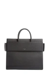 GIVENCHY MEDIUM HORIZON GRAINED CALFSKIN LEATHER TOTE - BLACK,BB05558037