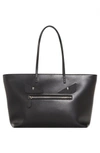 FENDI MEDIUM ROLL MONSTER EYES LEATHER TOTE - BLACK,8BH185-3IF