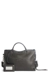 BALENCIAGA BLACKOUT CITY LEATHER TOTE - BLACK,443514DQ0IN
