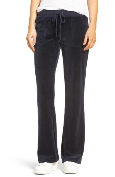 Juicy Couture Del Rey Velour Track Trousers In Regal