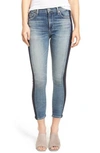 Citizen Of Humanity Citizens Of Humanity Rocket High Waist Crop Skinny Jeans In Shadow Stripe