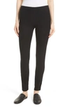 Joseph Gabardine Mid-rise Stretch-woven Leggings In Black