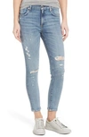 AGOLDE SOPHIE DISTRESSED HIGH WAIST SKINNY JEANS,A018-812