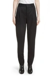 SAINT LAURENT WOOL PLEATED PANTS,466154Y173Q