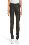 STELLA MCCARTNEY FAUX LEATHER STRETCH LEGGINGS,478333SJB14