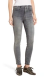 MOTHER THE LOOKER FRAYED ANKLE SKINNY JEANS,1411-445