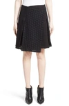 BURBERRY HOWE MIXED LACE PLEATED WRAP SKIRT,4052970