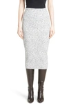 VICTORIA BECKHAM MELANGE FELT SKIRT,SK LNG 3210 MAW17