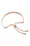 Monica Vinader Rose Gold Plated Vermeil Silver Fiji Small Chain Friendship Bracelet In Rose Gold