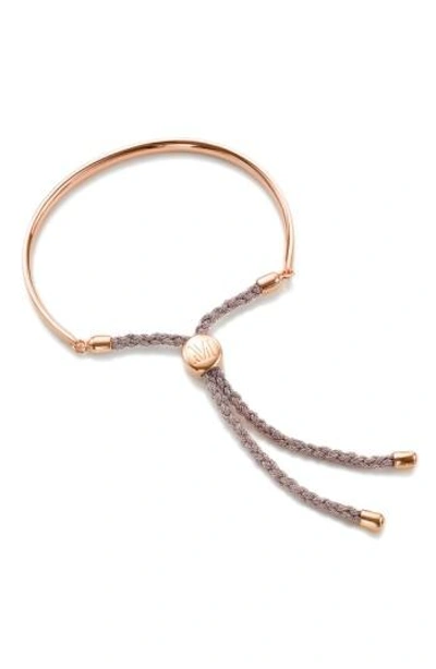 Monica Vinader Rp Fiji Friendship Bracelet - Rose Gold Metallica