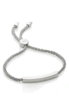 Monica Vinader Engravable Linear Friendship Chain Bracelet In Metallic