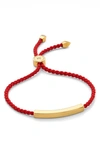 Monica Vinader Engravable Linear Friendship Bracelet In Metallic