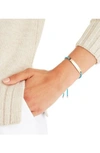 Monica Vinader Engravable Havana Friendship Bracelet In Rose Gold/ Turquoise