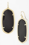 Kendra Scott Danielle - Large Oval Statement Earrings In Black Onyx