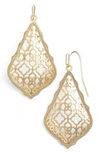 Kendra Scott Addie Statement Earrings In Gold