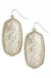 Kendra Scott Danielle Large Openwork Statement Earrings In Gold