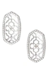 KENDRA SCOTT ELLIE OVAL STUD EARRINGS,E6031RHD