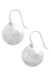 IPPOLITA DIAMOND & HAMMERED DOME EARRINGS,SE062