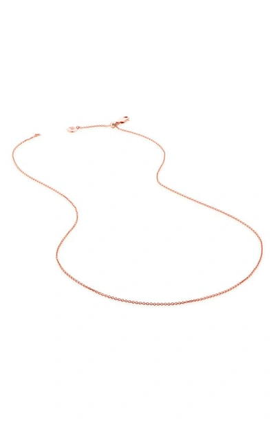 Monica Vinader 16-inch Chain In Rose Gold