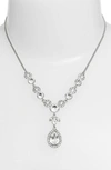 Givenchy Multi-crystal And Pave Y-neck Necklace In Silver