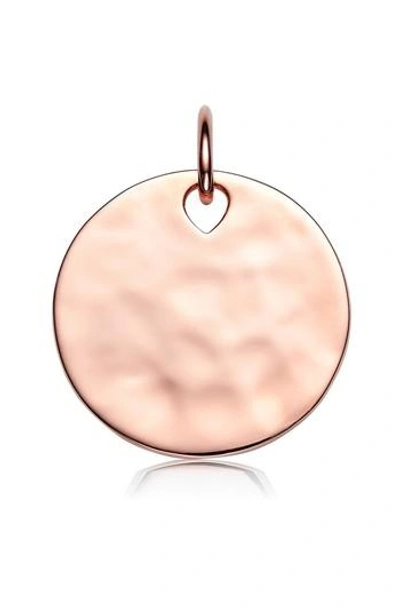 Monica Vinader Ziggy 18ct Rose Gold-plated Vermeil Silver Round Pendant
