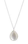 Ippolita Sterling Silver Wonderland Large Teardrop Pendant Necklace In Mother-of-pearl, 16 In Mother Of Pearl