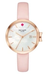 KATE SPADE PARK ROW LEATHER STRAP WATCH, 34MM,KSW1325