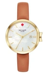 KATE SPADE PARK ROW LEATHER STRAP WATCH, 34MM,KSW1324
