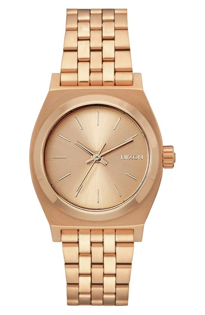 Nixon Time Teller Bracelet Watch, 31mm In All Rose Gold