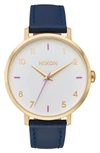 NIXON THE ARROW LEATHER STRAP WATCH, 38MM,A1091151