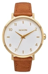 NIXON THE ARROW LEATHER STRAP WATCH, 38MM,A10912621