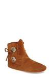 Minnetonka Two-button Softsole Bootie In Brown