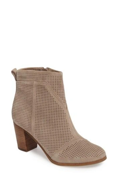 Toms Women's Lunata Perforated High Heel Booties In Natural