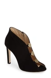Jimmy Choo Black Lorna 110 Suede Vamp Boots In Black