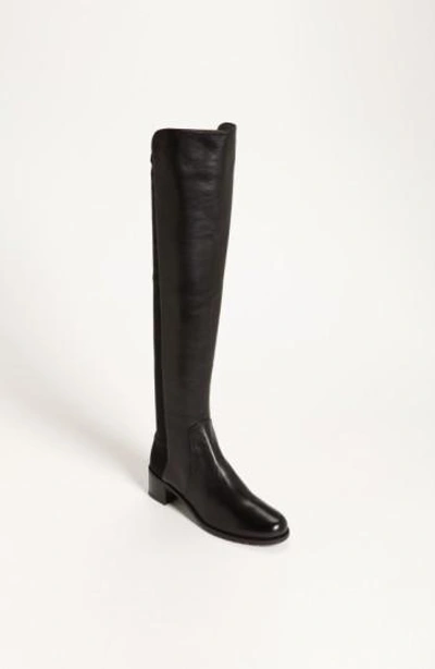 Stuart Weitzman 'reserve' Over The Knee Boot In Black Nappa